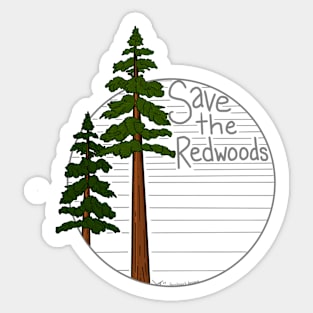 Save the Redwoods Sticker